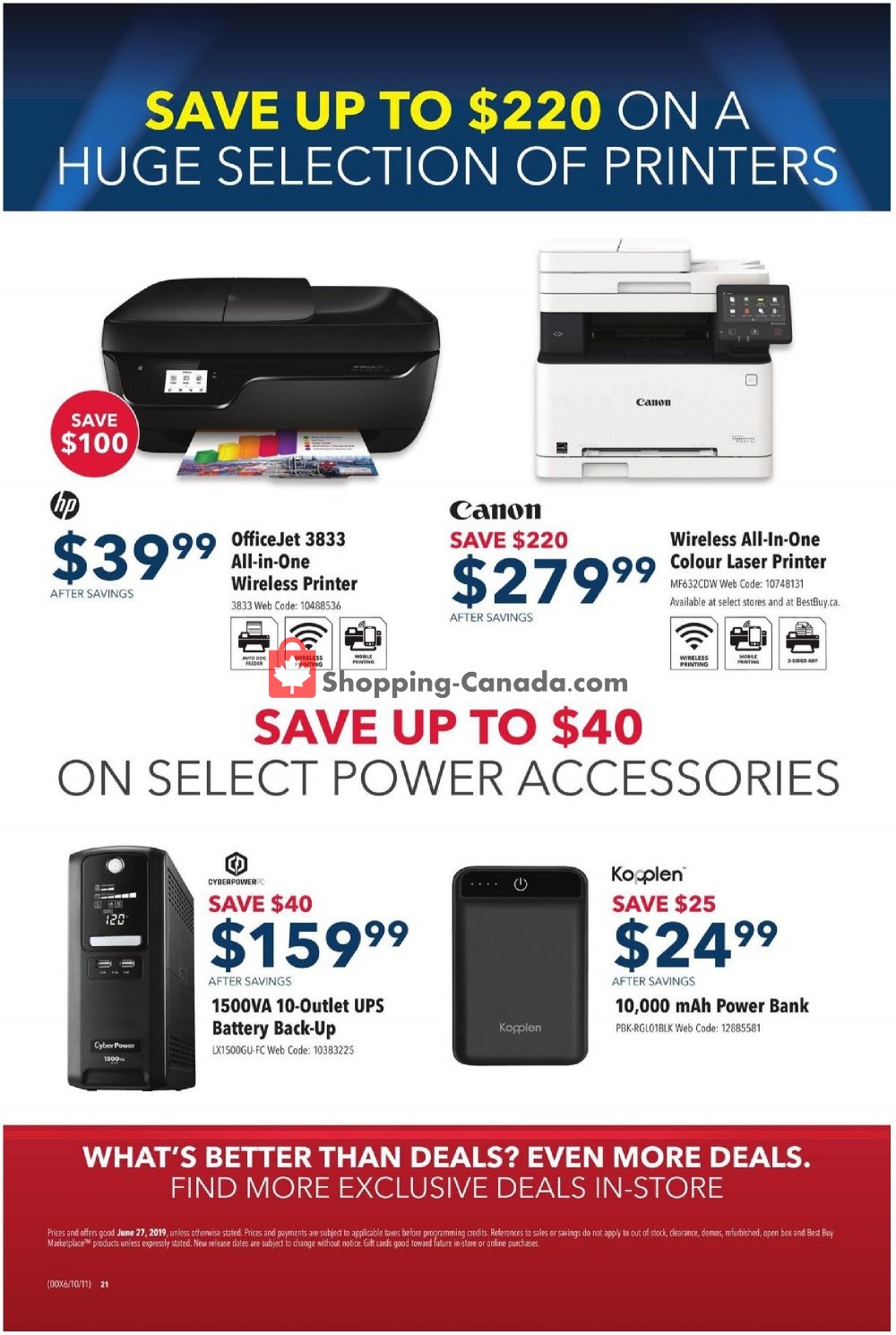 Best Buy flyer from Thursday June 27, 2019 to Thursday June 27, 2019 - page 21