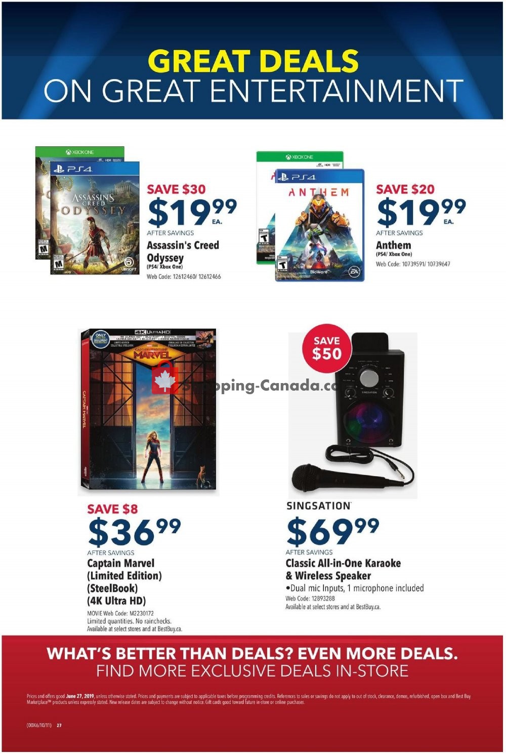 Best Buy flyer from Thursday June 27, 2019 to Thursday June 27, 2019 - page 27