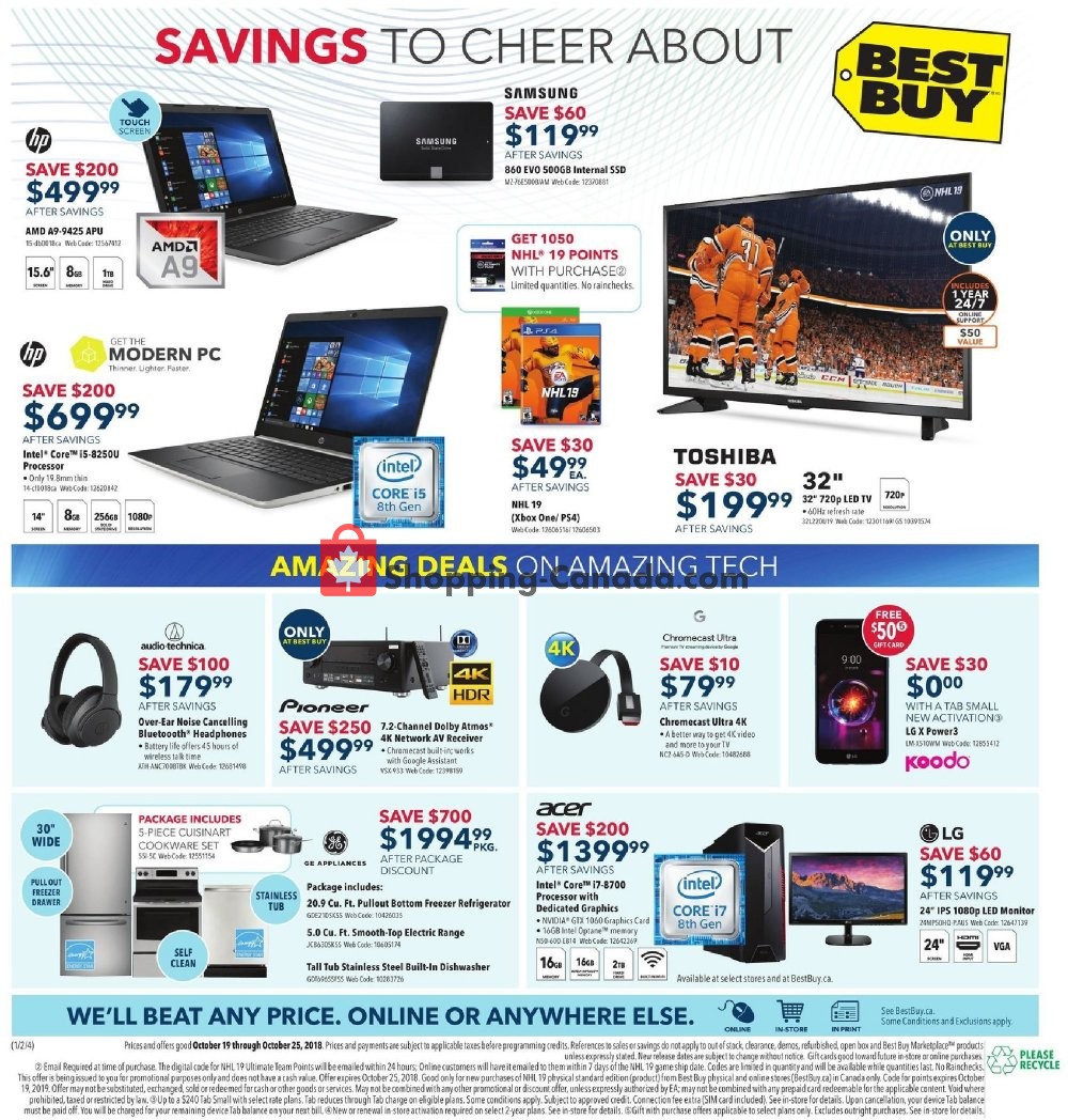 Best Buy flyer from Friday October 19, 2018 to Thursday October 25, 2018 - page 2
