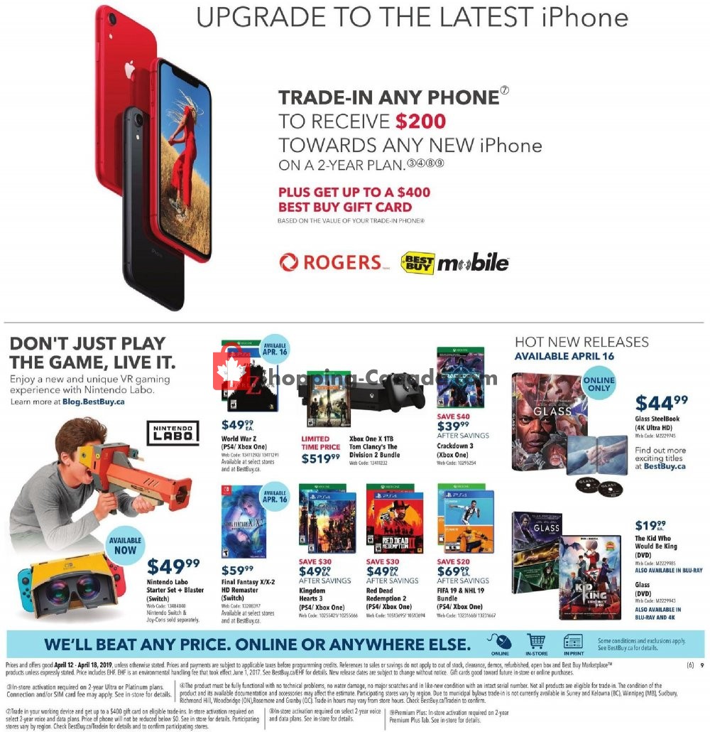 Best Buy flyer from Friday April 12, 2019 to Thursday April 18, 2019 - page 20