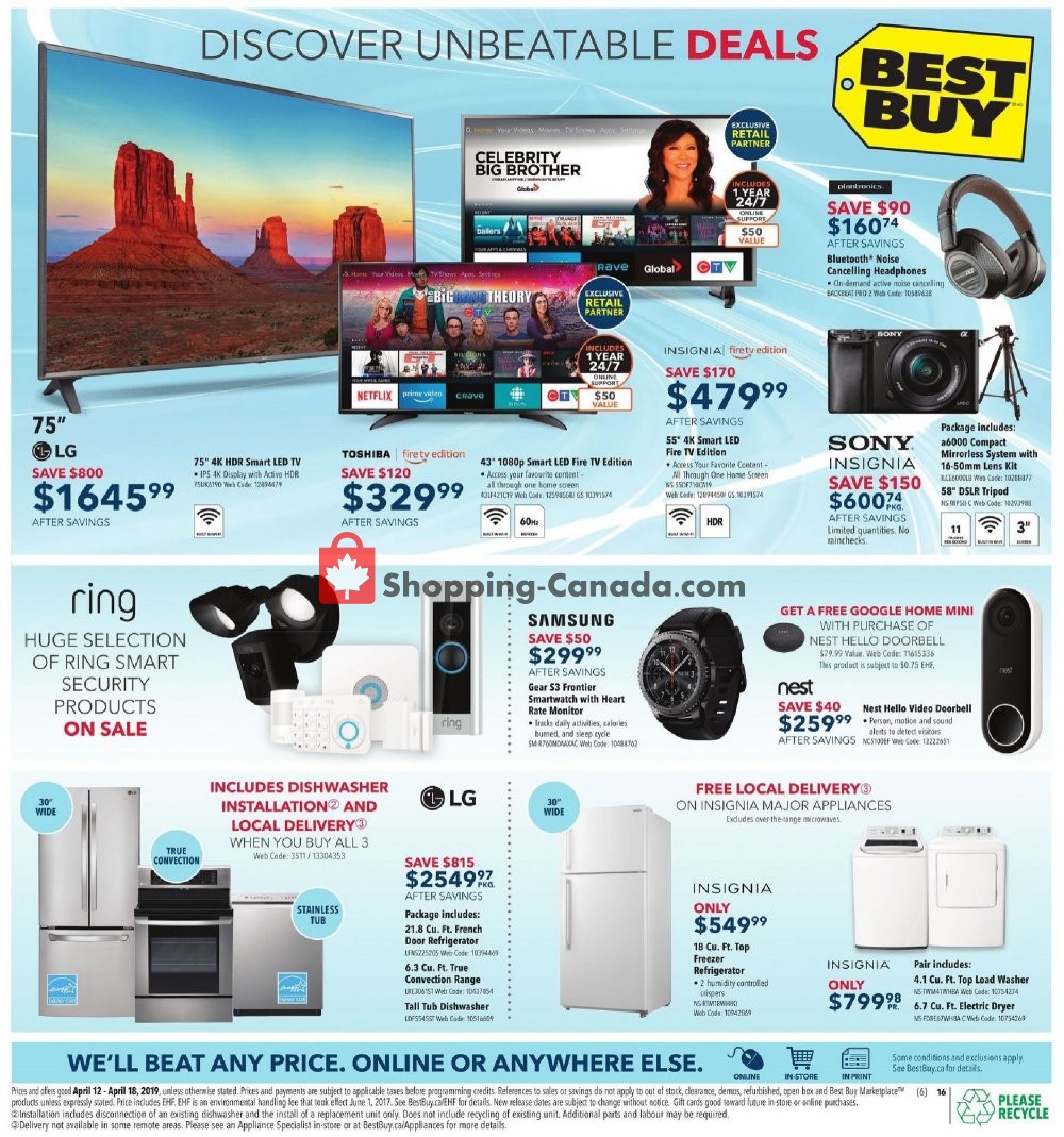 Best Buy flyer from Friday April 12, 2019 to Thursday April 18, 2019 - page 35