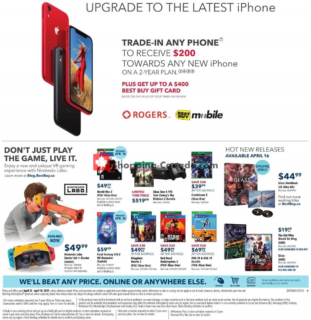 Best Buy flyer from Friday April 12, 2019 to Thursday April 18, 2019 - page 20