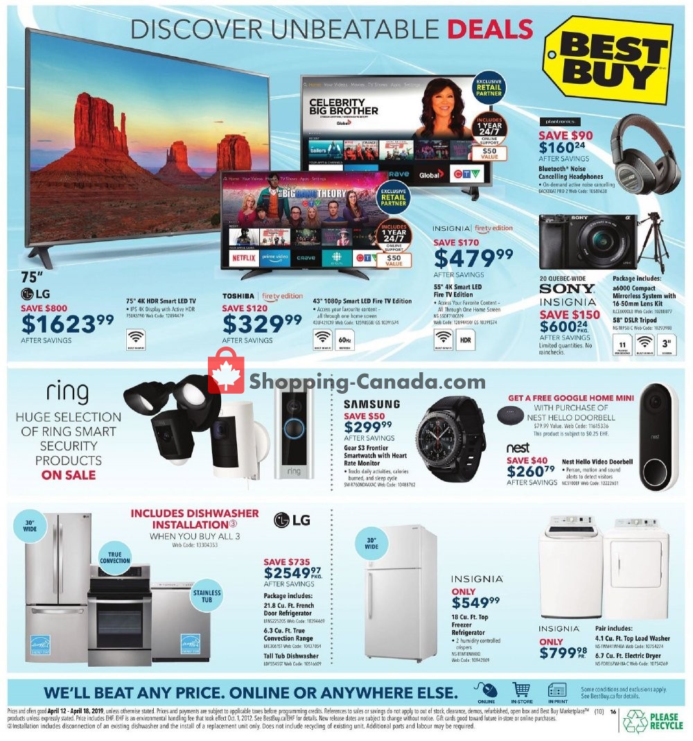 Best Buy flyer from Friday April 12, 2019 to Thursday April 18, 2019 - page 35