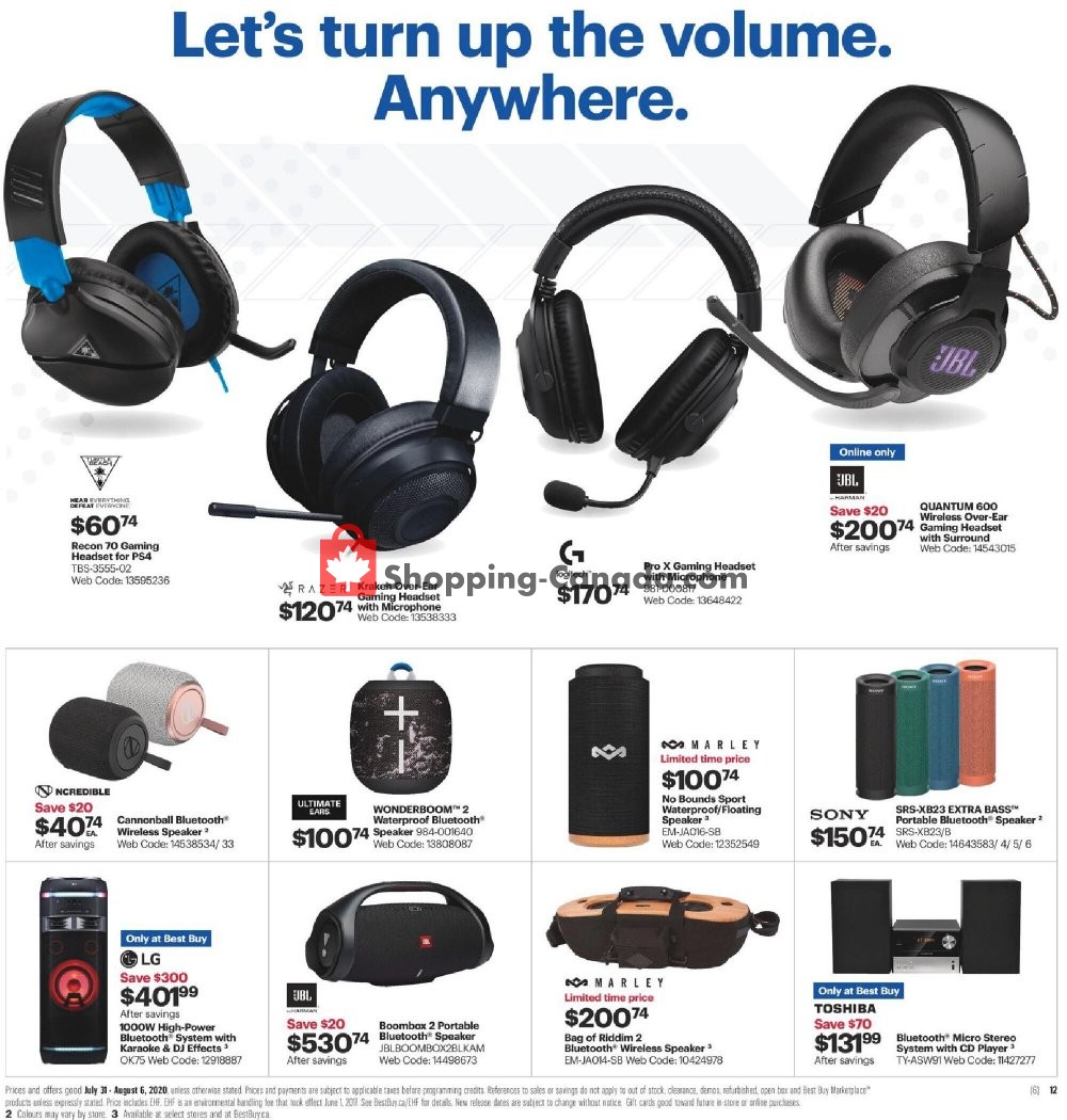 Best Buy flyer from Friday July 31, 2020 to Thursday August 6, 2020 - page 16