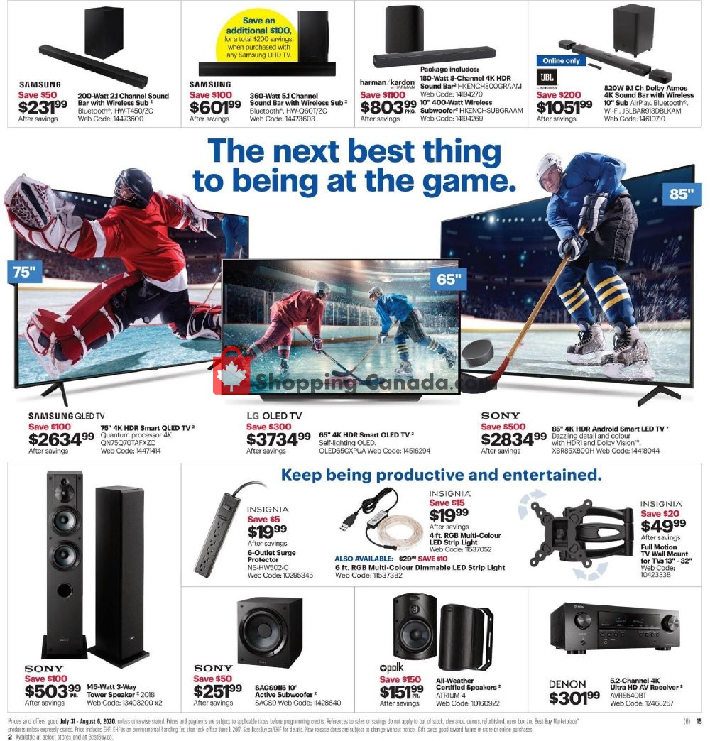 Best Buy flyer from Friday July 31, 2020 to Thursday August 6, 2020 - page 19