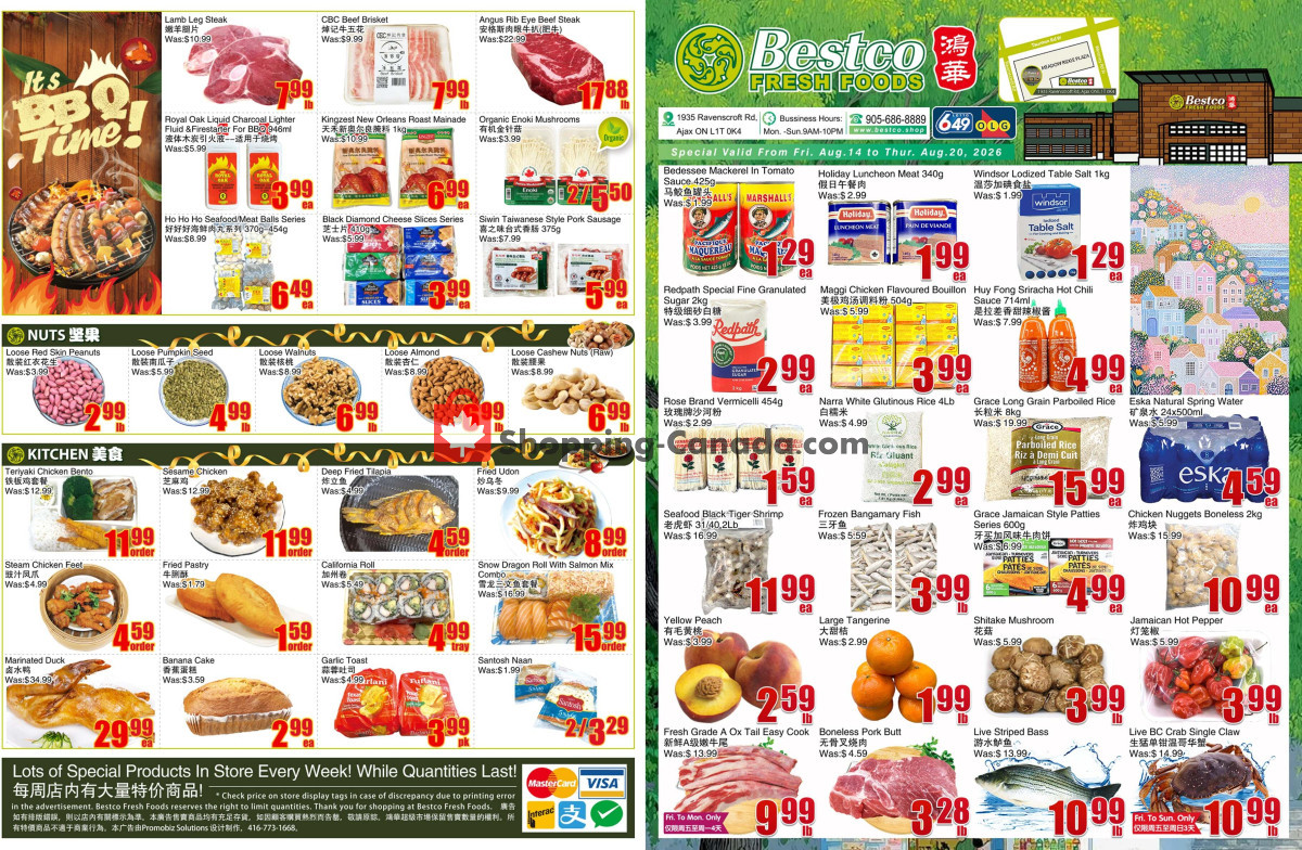 First page of Bestco Food Mart flyer - preview - from Wednesday August 12, 2026 to Wednesday August 19, 2026
