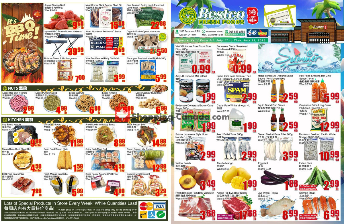 Bestco Food Mart flyer from Thursday July 16, 2026 to Wednesday July 22, 2026 - page 1