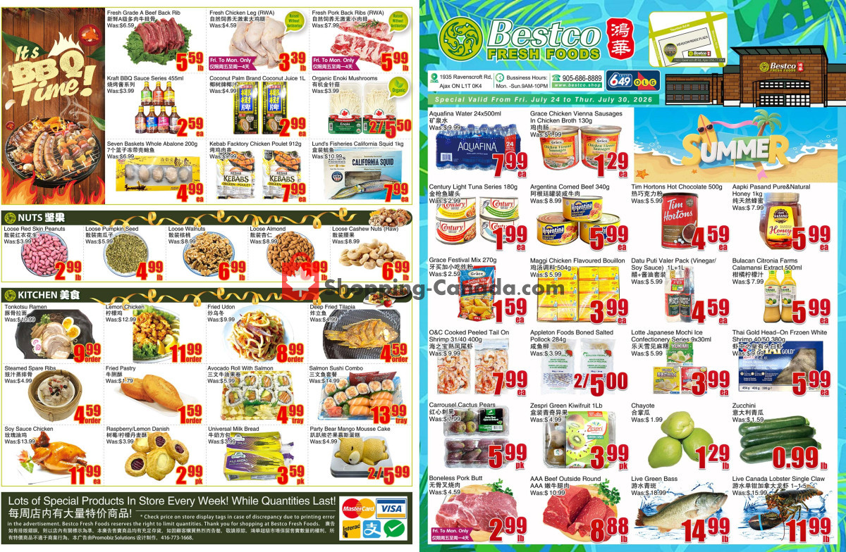 Bestco Food Mart flyer from Tuesday July 21, 2026 to Monday August 3, 2026 - page 1