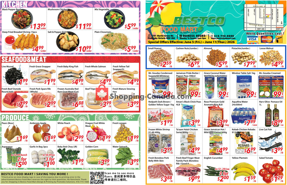 Bestco Food Mart flyer from Monday June 1, 2026 to Thursday June 11, 2026 - page 1