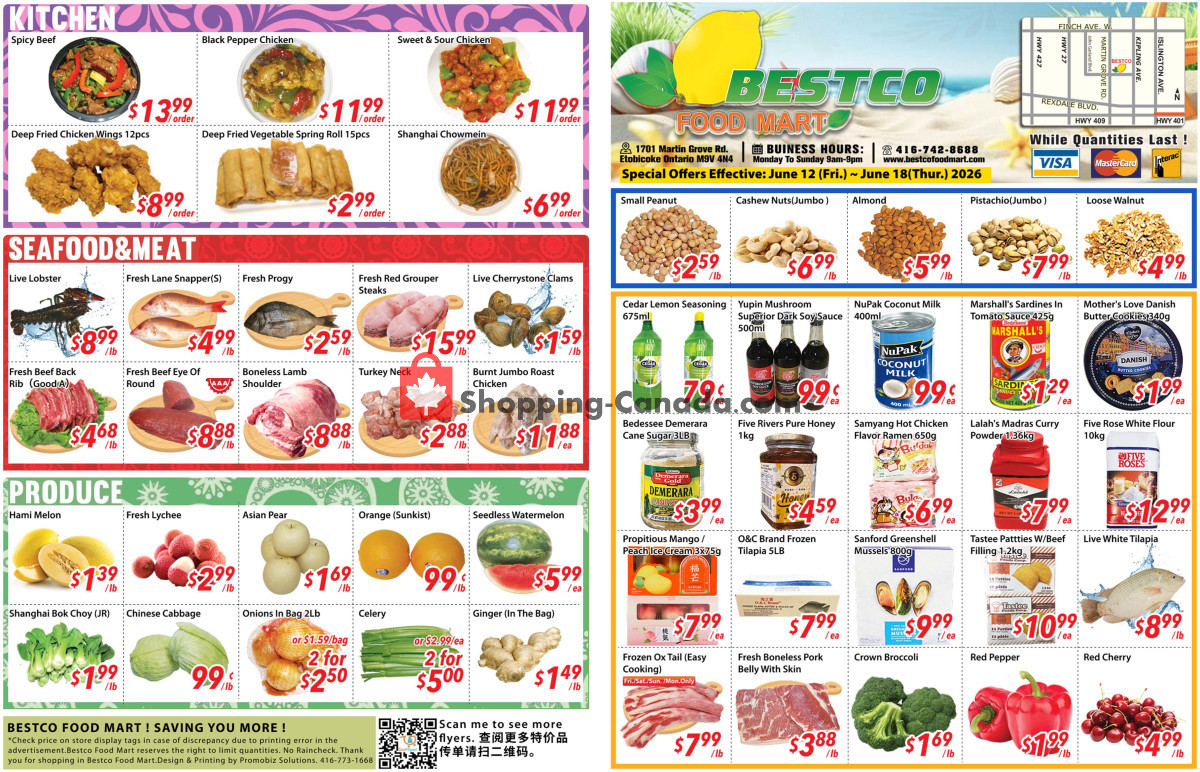 Bestco Food Mart flyer from Friday June 12, 2026 to Thursday June 18, 2026 - page 1