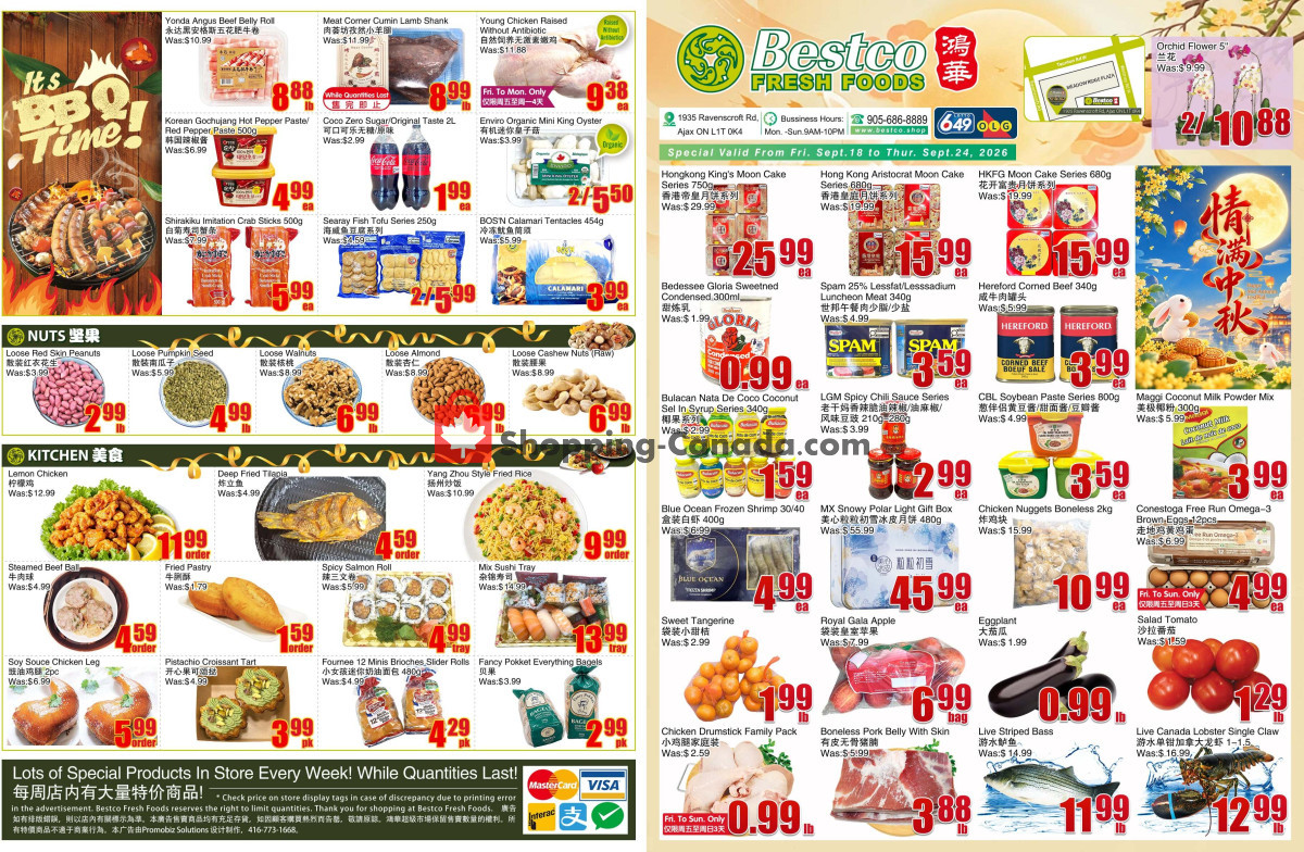Bestco Food Mart flyer from Wednesday September 16, 2026 to Wednesday September 23, 2026 - page 1