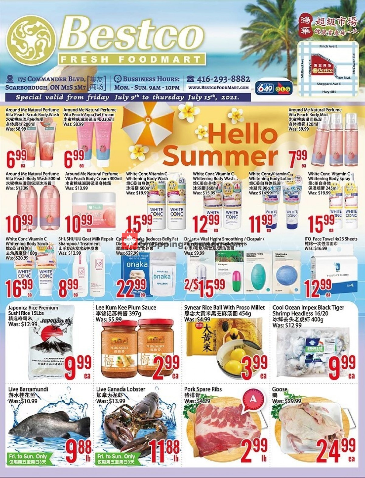 Bestco Food Mart flyer from Friday July 9, 2021 to Thursday July 15, 2021 - page 1