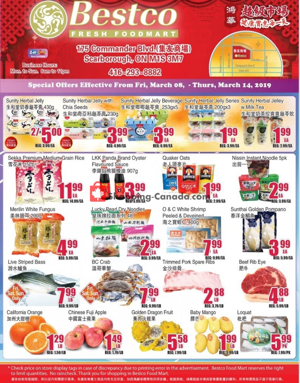 Bestco Food Mart flyer from Friday March 8, 2019 to Thursday March 14, 2019 - page 1