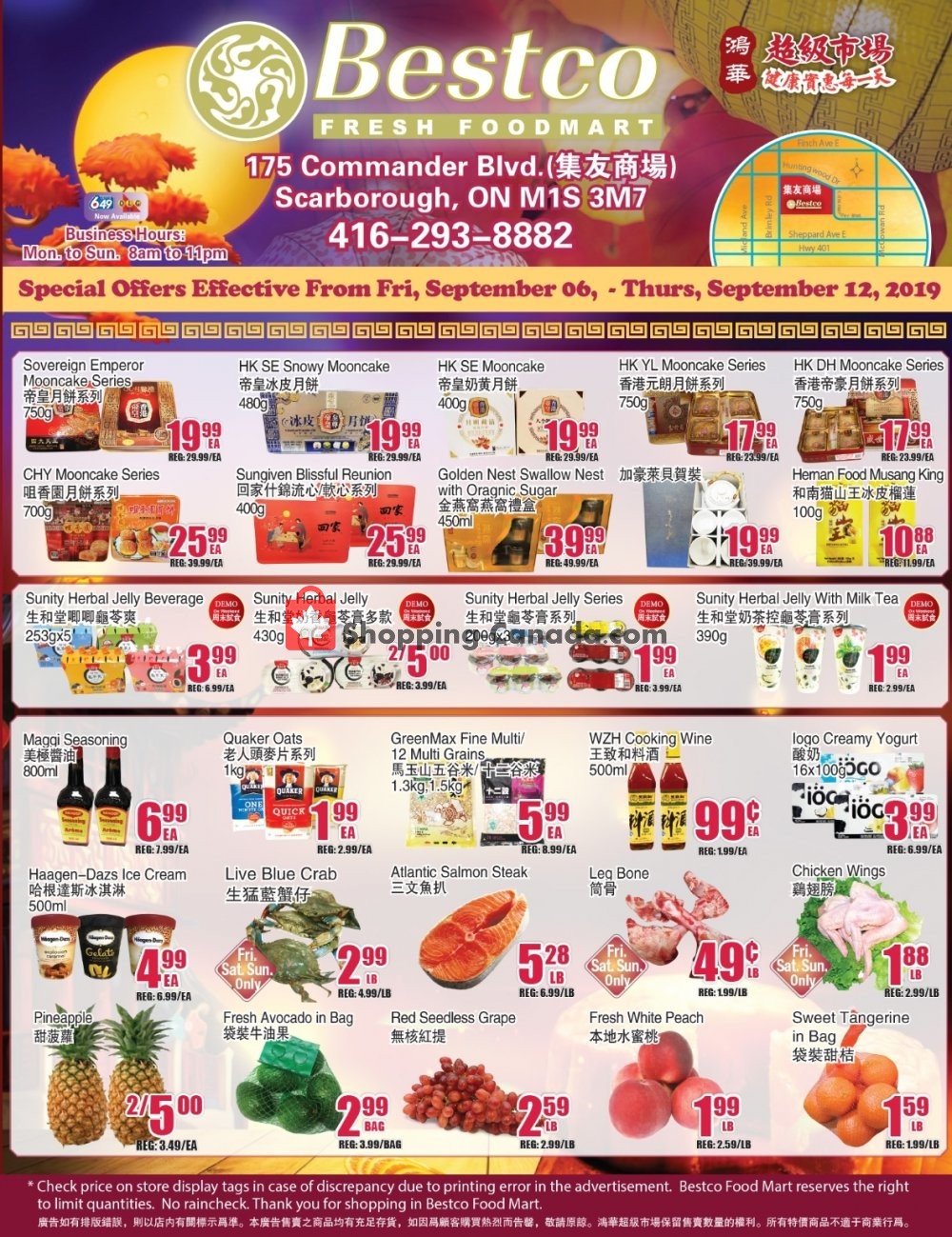 Bestco Food Mart flyer from Friday September 6, 2019 to Thursday September 12, 2019 - page 1