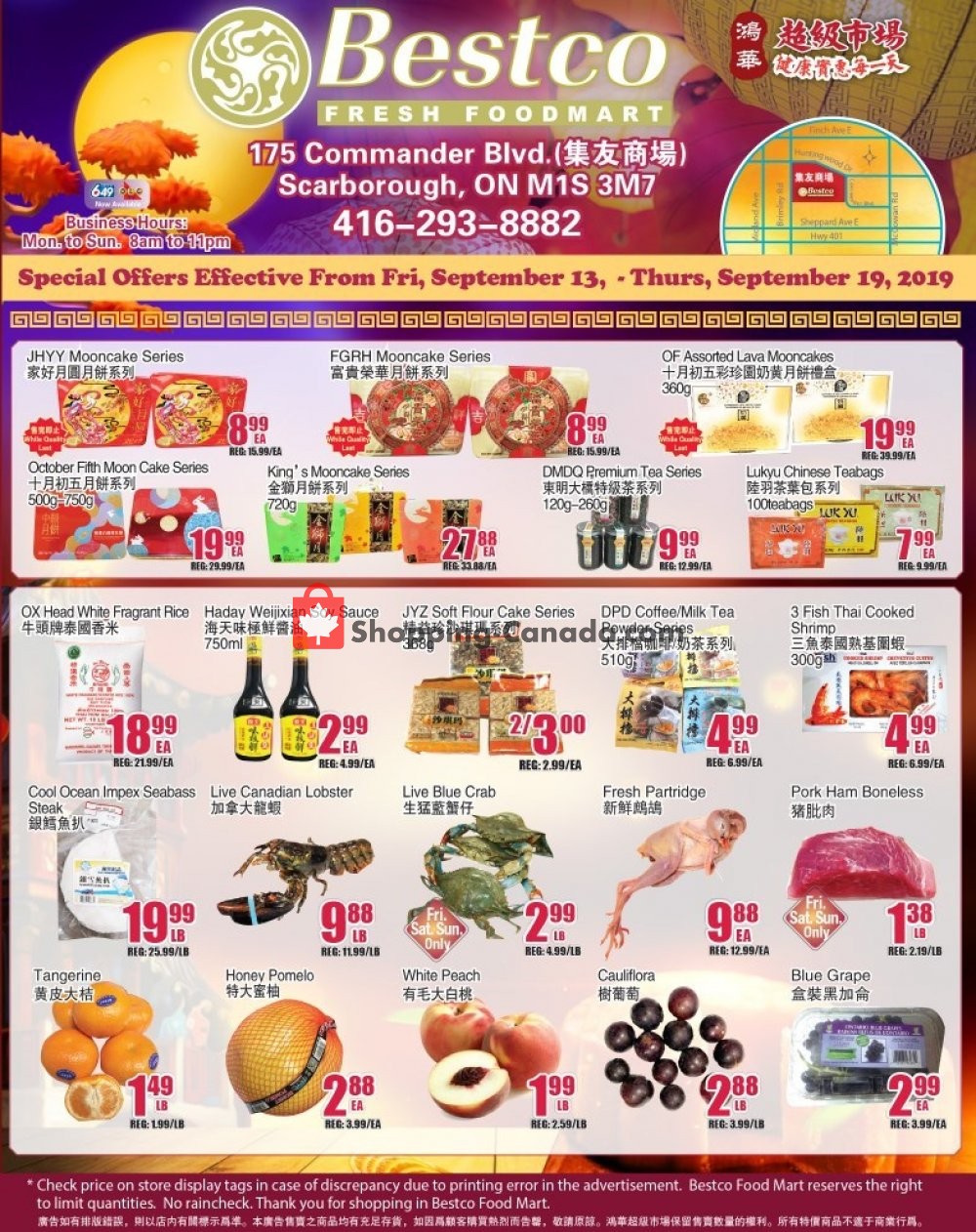 Bestco Food Mart flyer from Friday September 13, 2019 to Thursday September 19, 2019 - page 1
