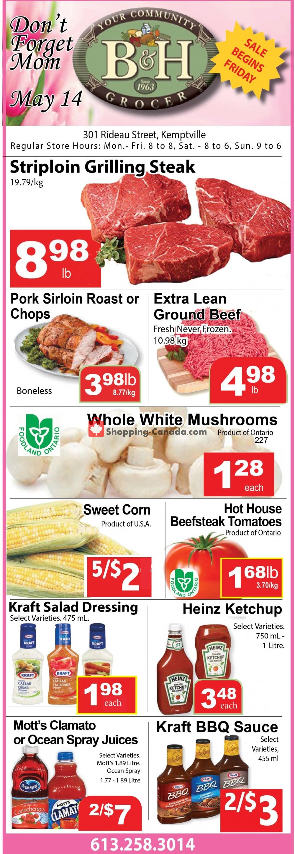B&H YOUR COMMUNITY GROCER flyer from Friday May 3, 2019 to Thursday May 16, 2019 - page 1