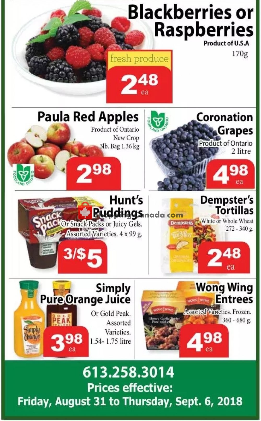 B&H YOUR COMMUNITY GROCER flyer from Friday August 31, 2018 to Thursday September 6, 2018 - page 2