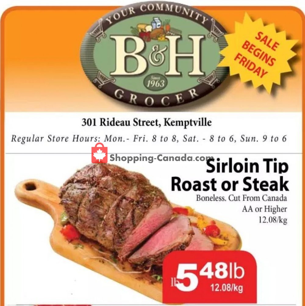 B&H YOUR COMMUNITY GROCER flyer from Friday October 12, 2018 to Thursday October 18, 2018 - page 1