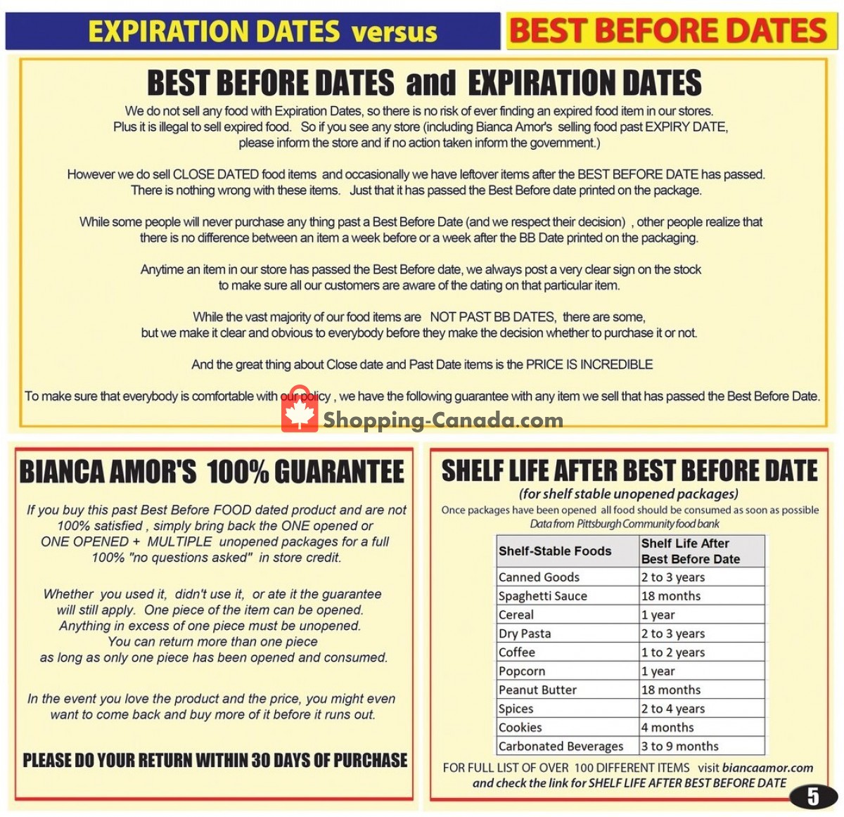 Bianca Amor’s Liquidation Supercentre flyer from Thursday June 1, 2023 to Monday July 31, 2023 - page 5