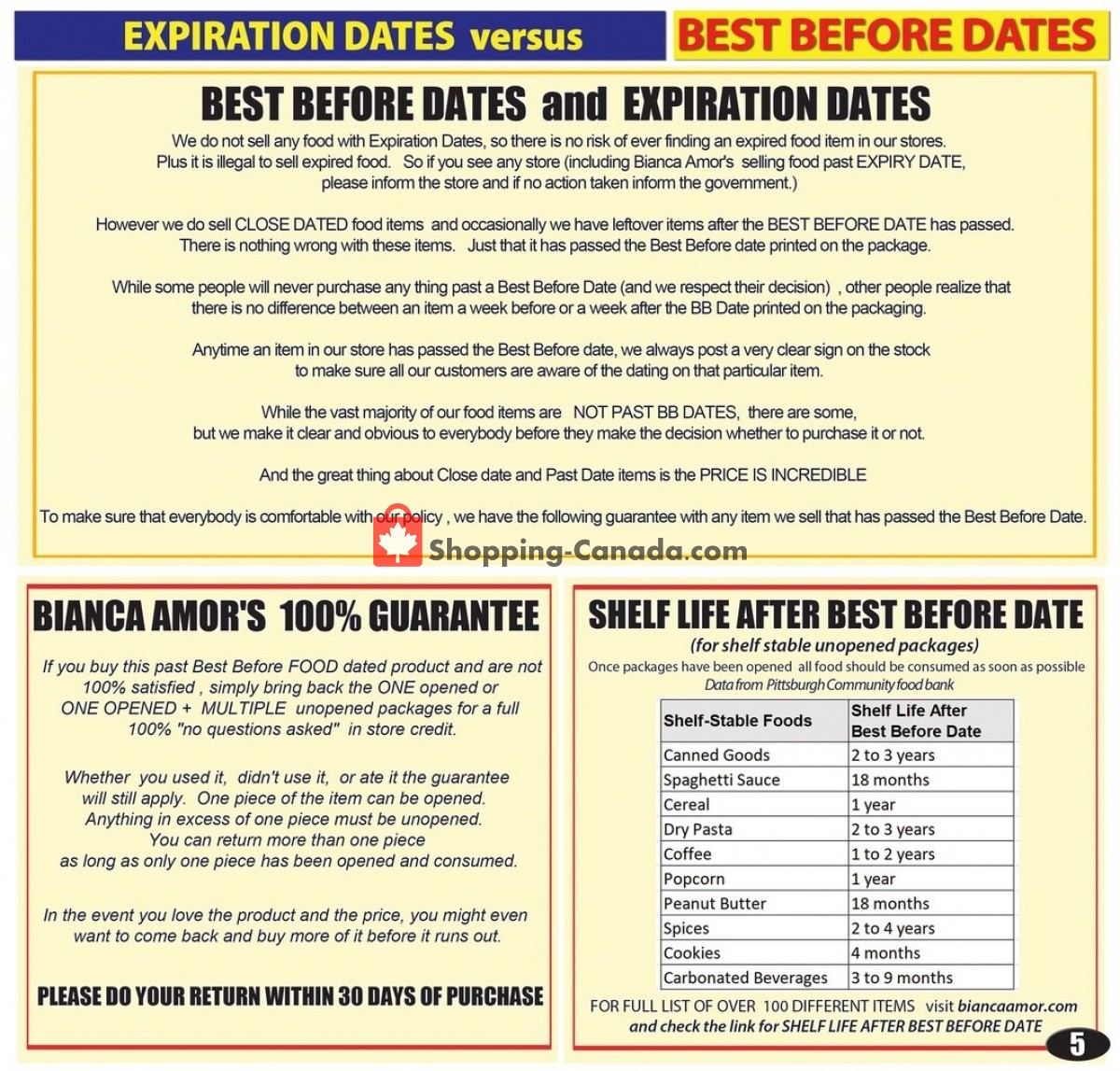 Bianca Amor’s Liquidation Supercentre flyer from Wednesday March 1, 2023 to Wednesday May 31, 2023 - page 5