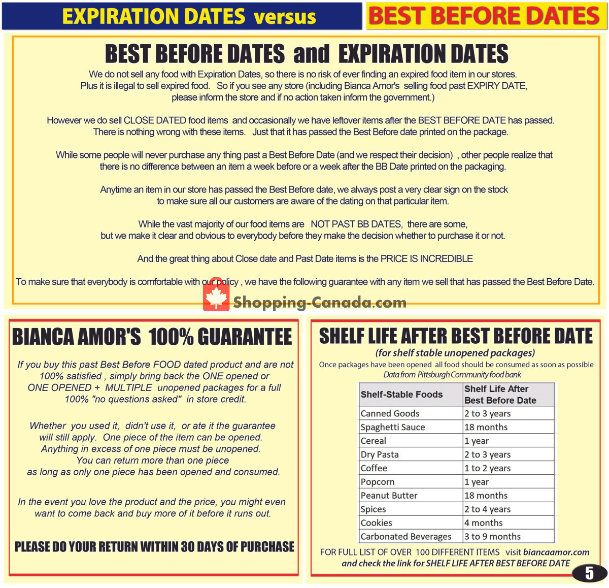 Bianca Amor’s Liquidation Supercentre flyer from Sunday February 25, 2024 to Sunday March 31, 2024 - page 5