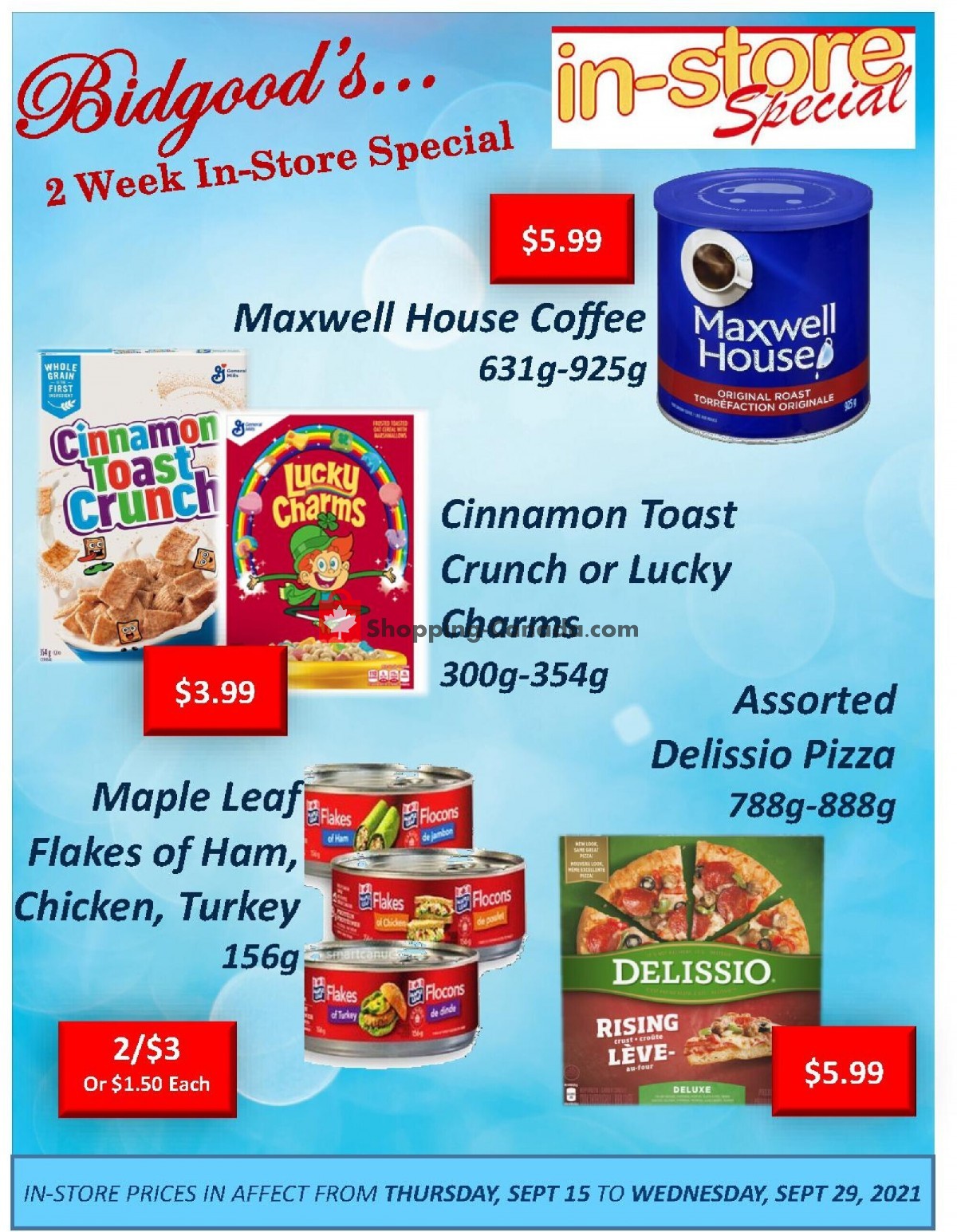 Bidgood's Supermarket flyer from Thursday September 9, 2021 to Wednesday September 15, 2021 - page 3