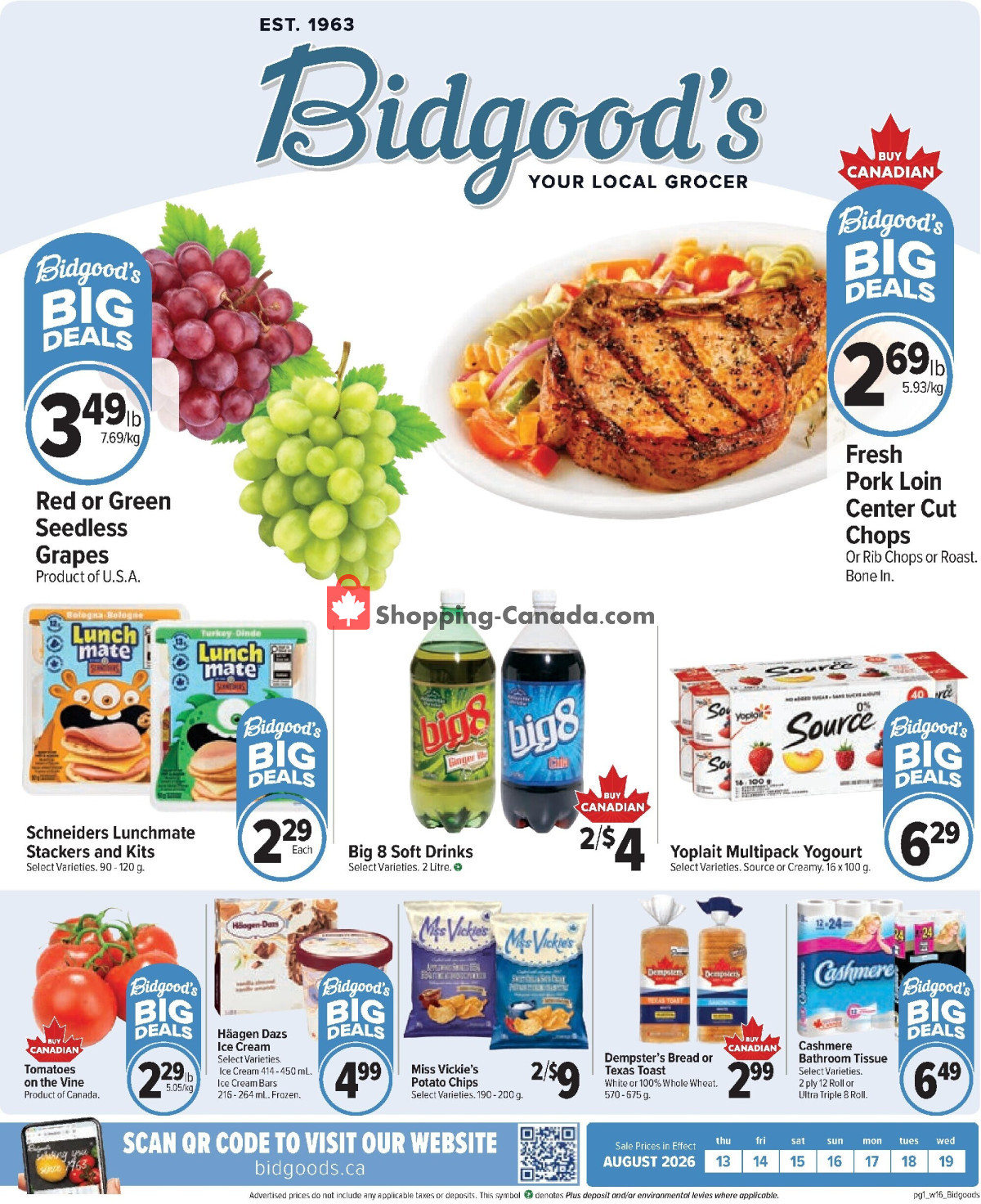 Bidgood's Supermarket flyer from Thursday August 13, 2026 to Wednesday August 19, 2026 - page 3