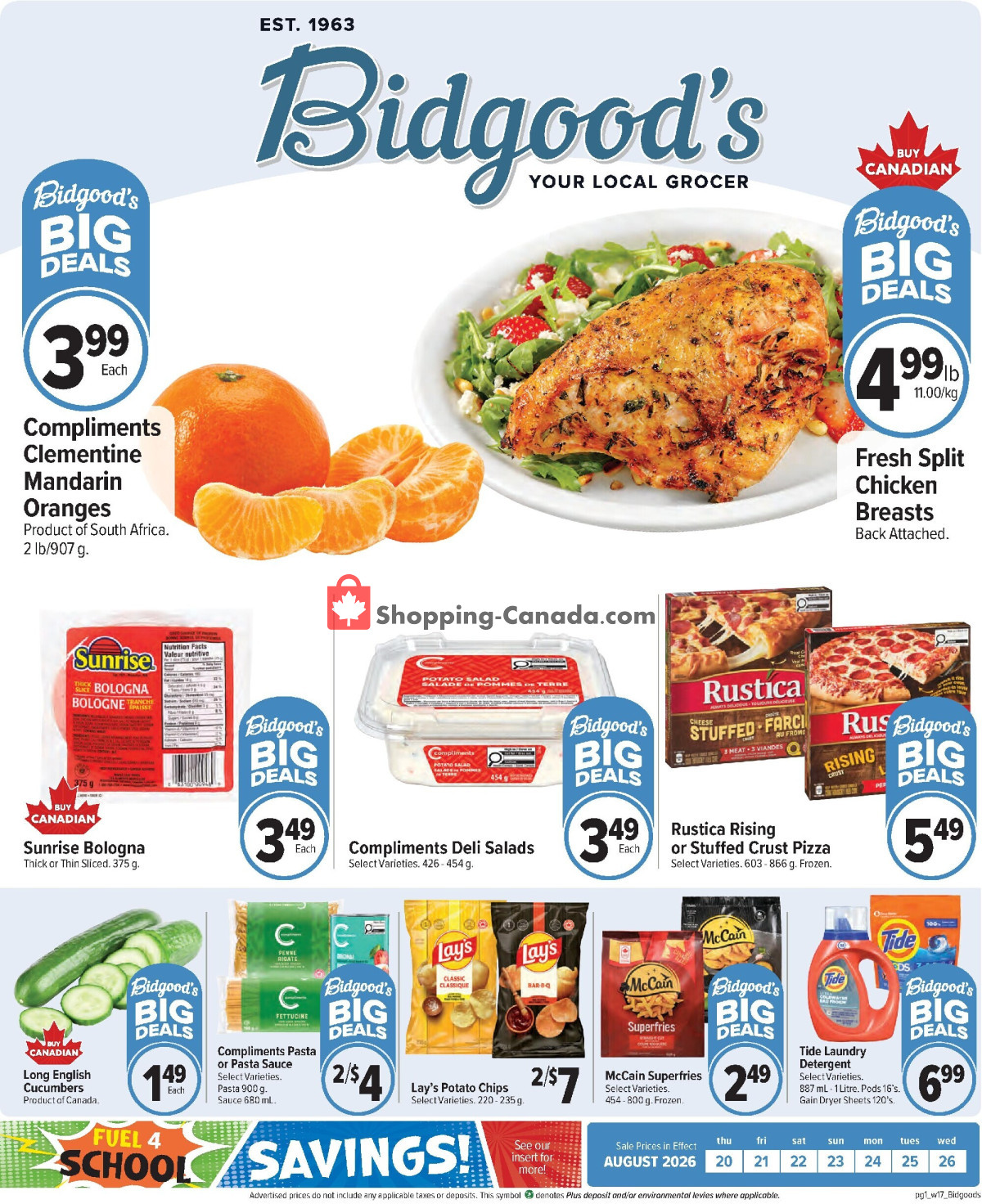 Bidgood's Supermarket flyer from Thursday August 20, 2026 to Wednesday August 26, 2026 - page 3