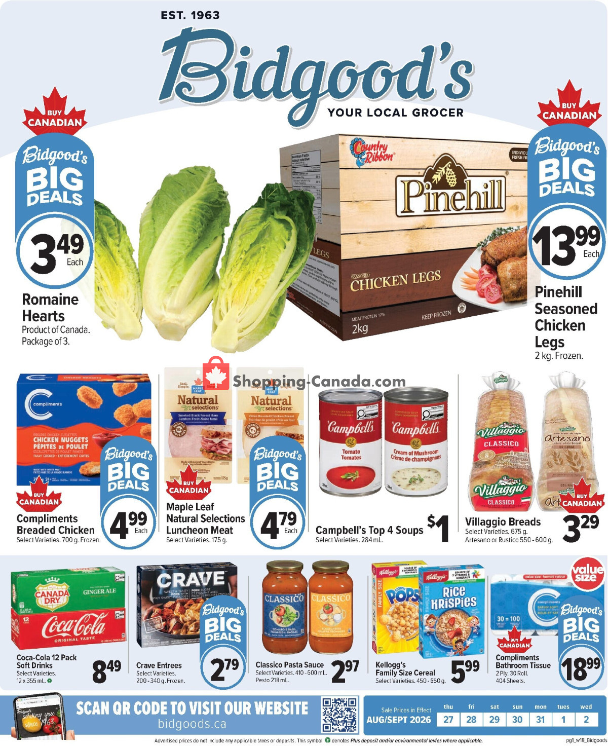 Bidgood's Supermarket flyer from Thursday August 27, 2026 to Wednesday September 2, 2026 - page 3