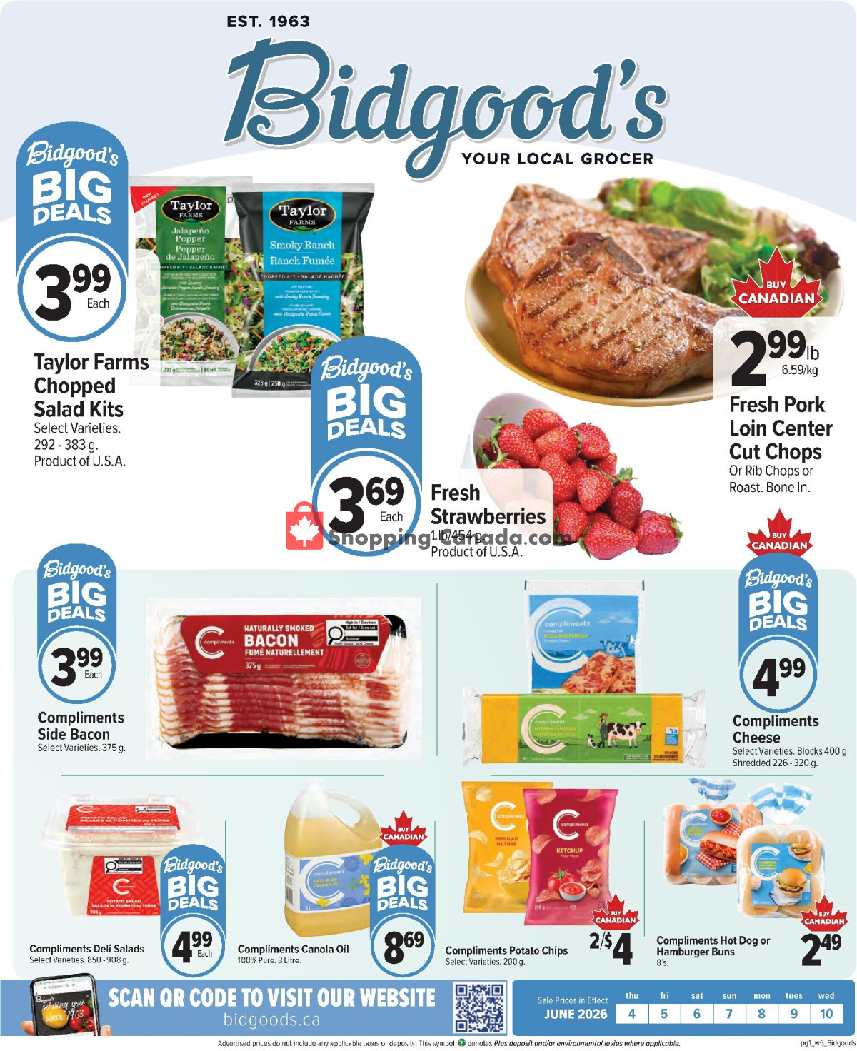 Bidgood's Supermarket flyer from Monday June 1, 2026 to Tuesday June 30, 2026 - page 1