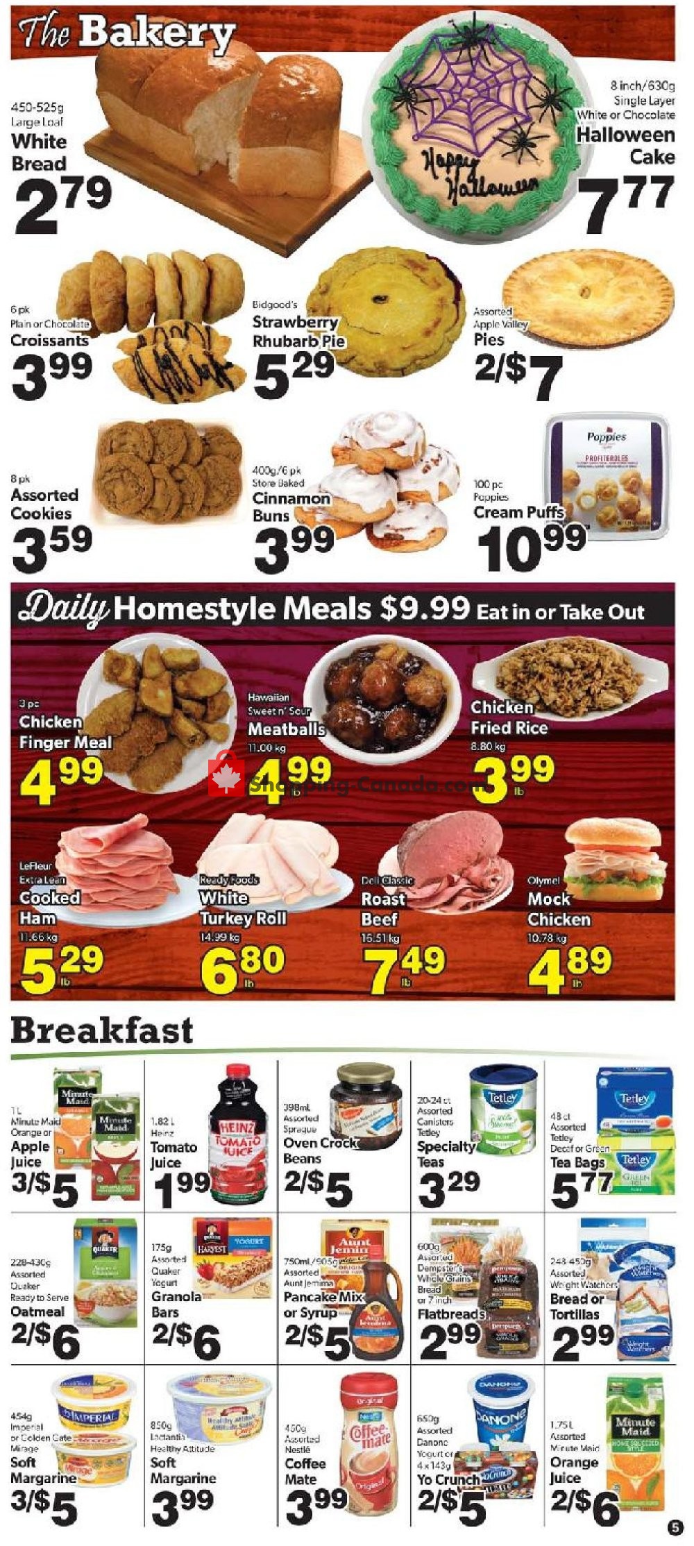 Bidgood's Supermarket flyer from Thursday October 18, 2018 to Wednesday October 24, 2018 - page 5