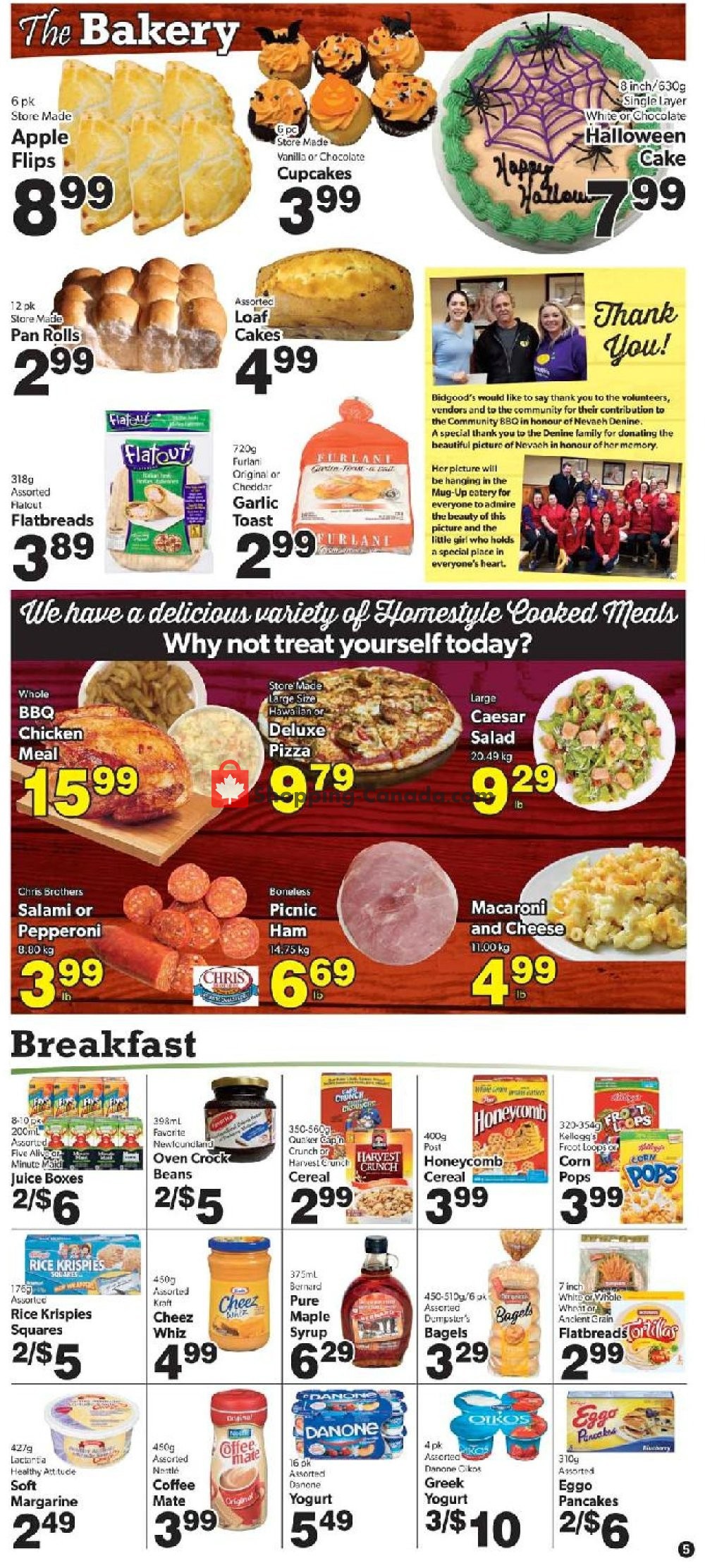 Bidgood's Supermarket flyer from Thursday October 25, 2018 to Wednesday October 31, 2018 - page 5