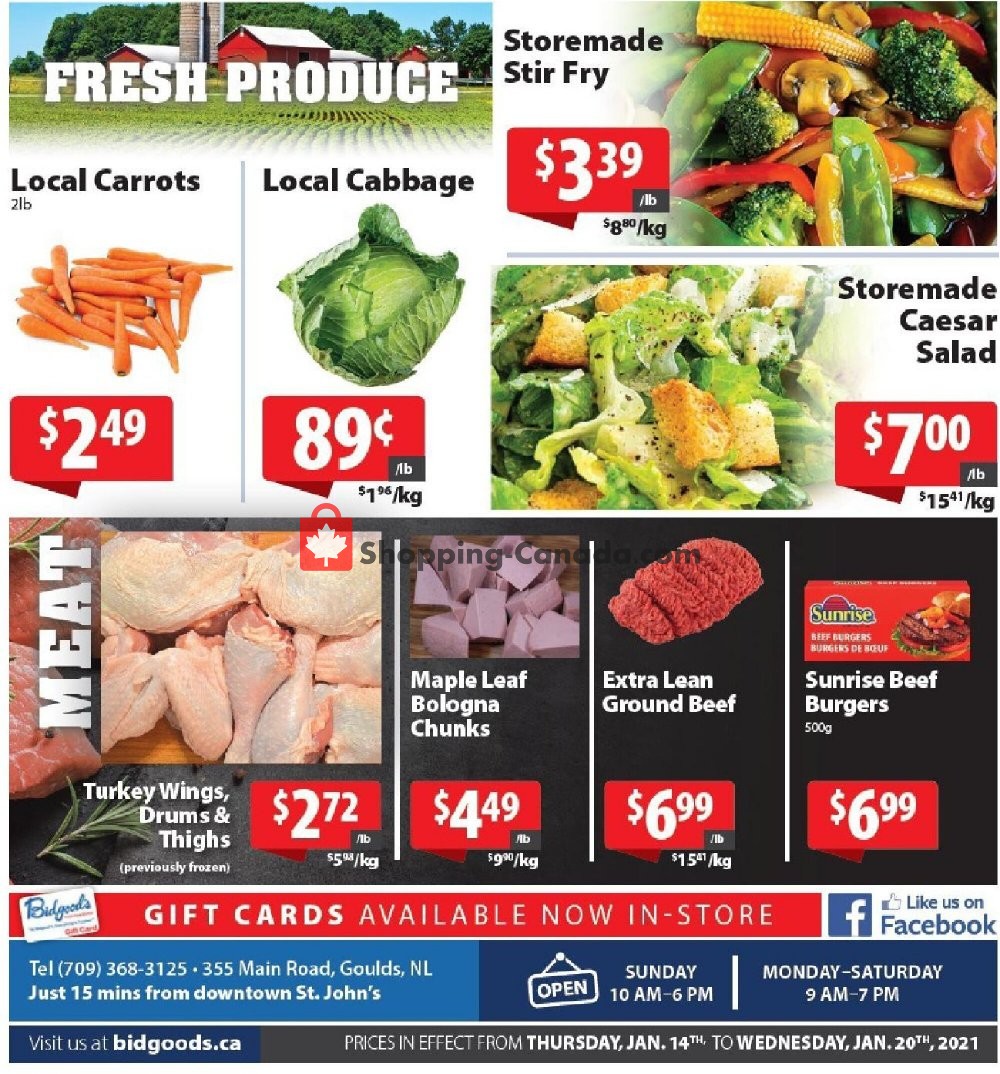 Bidgood's Supermarket flyer from Thursday January 14, 2021 to Wednesday January 20, 2021 - page 7