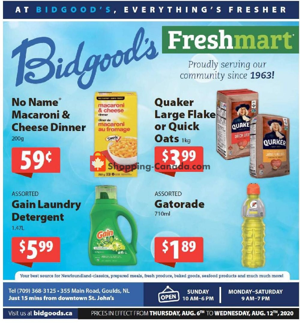 Bidgood's Supermarket flyer from Thursday August 6, 2020 to Wednesday August 12, 2020 - page 5