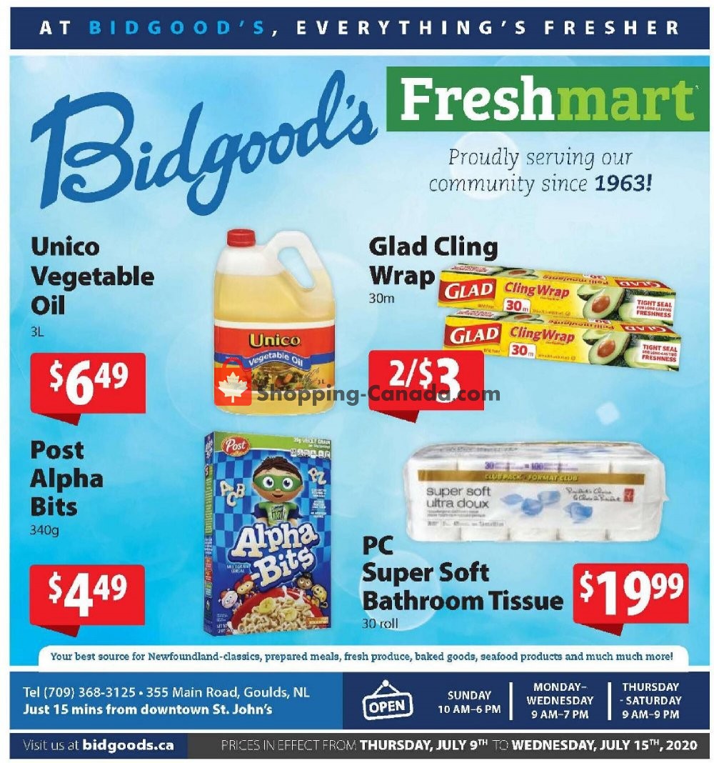 Bidgood's Supermarket flyer from Thursday July 9, 2020 to Wednesday July 15, 2020 - page 5