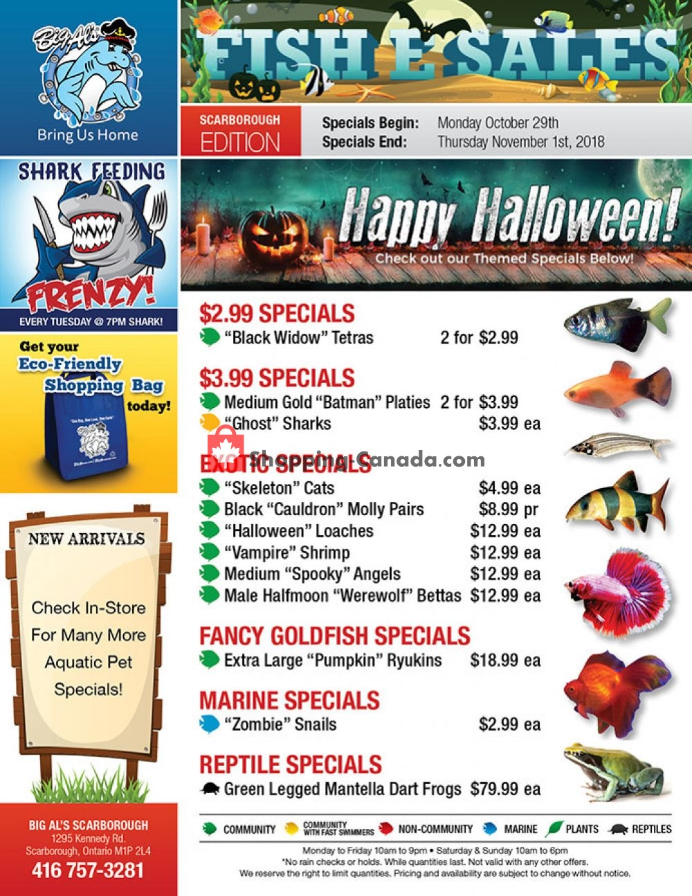 Big Al's flyer from Monday October 29, 2018 to Thursday November 1, 2018 - page 1