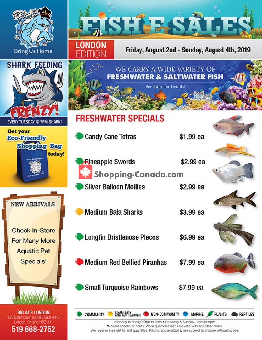 Big Al's flyer from Friday August 2, 2019 to Sunday August 4, 2019 - page 1