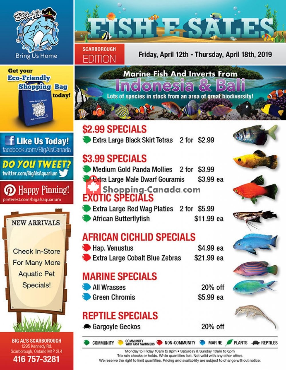 Big Al's flyer from Friday April 12, 2019 to Thursday April 18, 2019 - page 1
