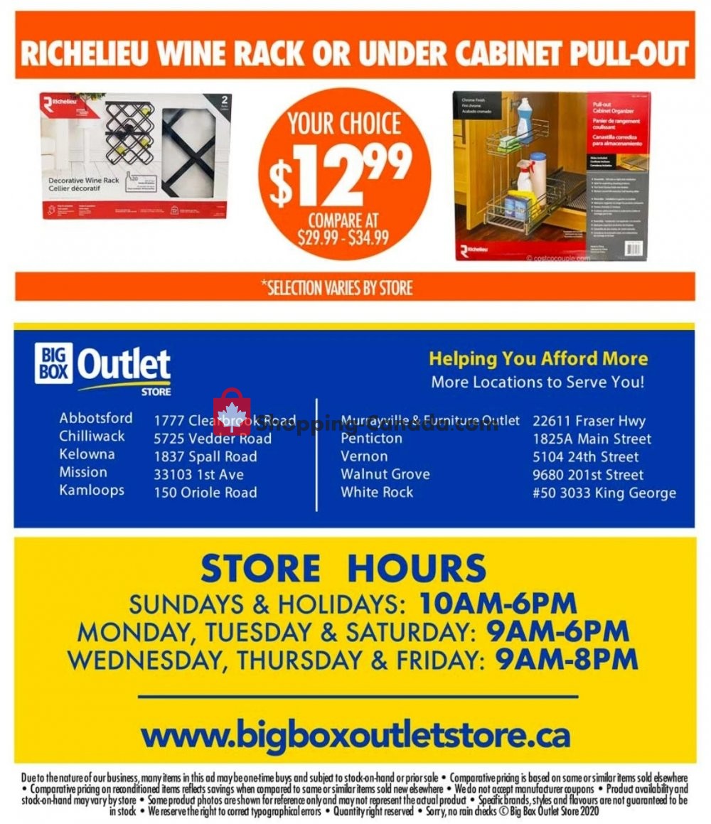 Big Box Outlet Store flyer from Friday October 9, 2020 to Tuesday October 13, 2020 - page 4