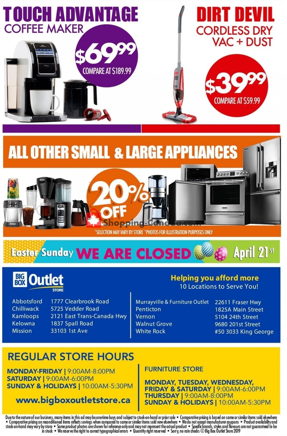 Big Box Outlet Store flyer from Wednesday April 17, 2019 to Tuesday April 23, 2019 - page 2