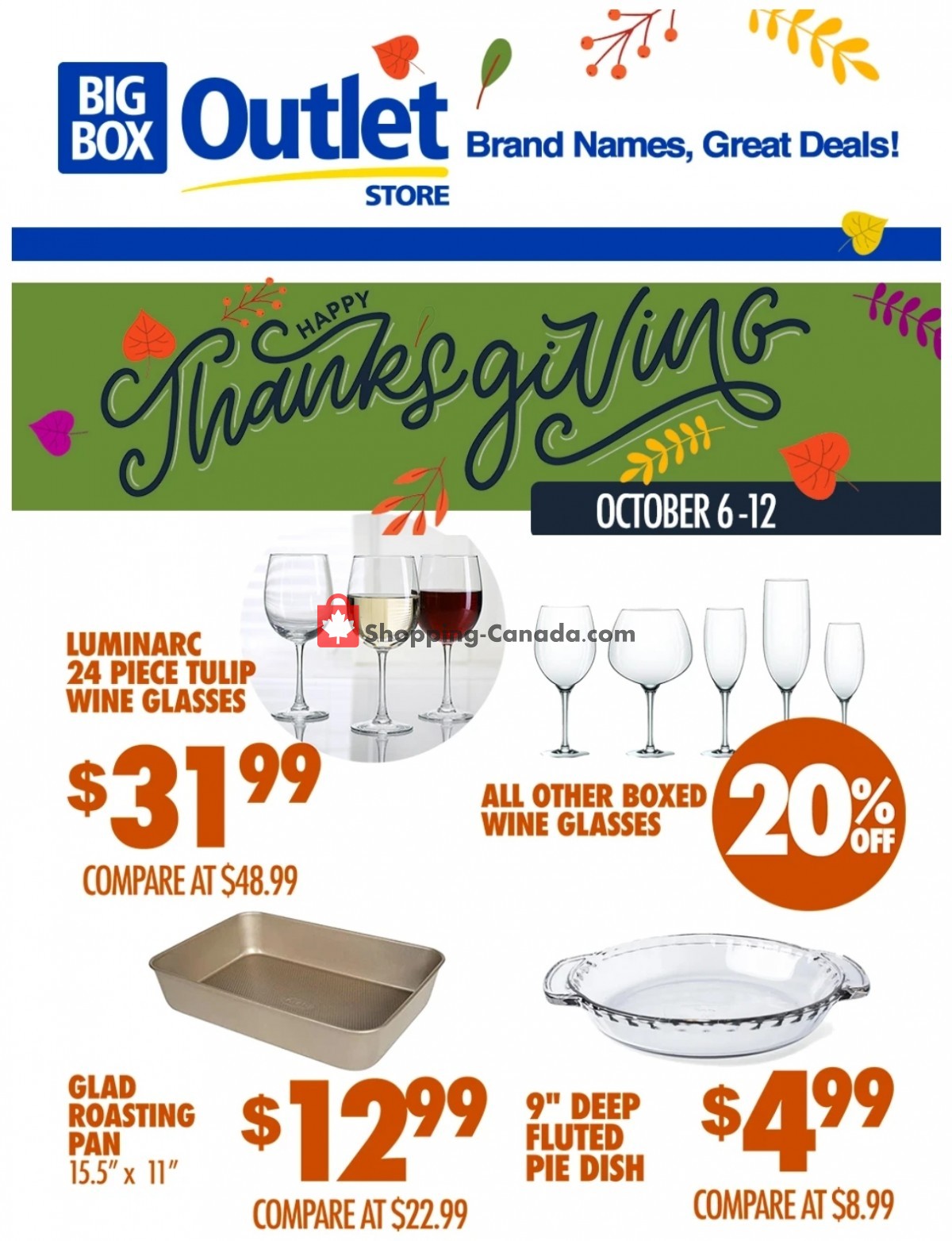 Big Box Outlet Store flyer from Wednesday October 6, 2021 to Tuesday October 12, 2021 - page 1