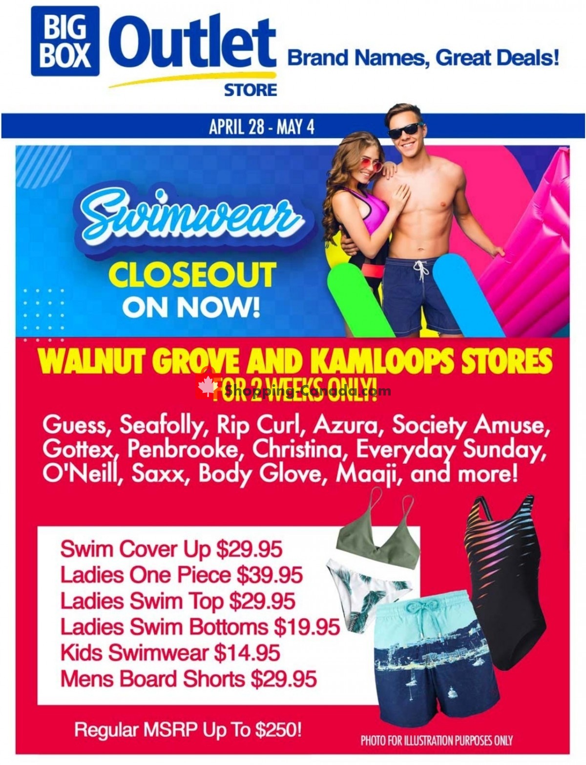 Big Box Outlet Store flyer from Wednesday April 28, 2021 to Tuesday May 4, 2021 - page 1