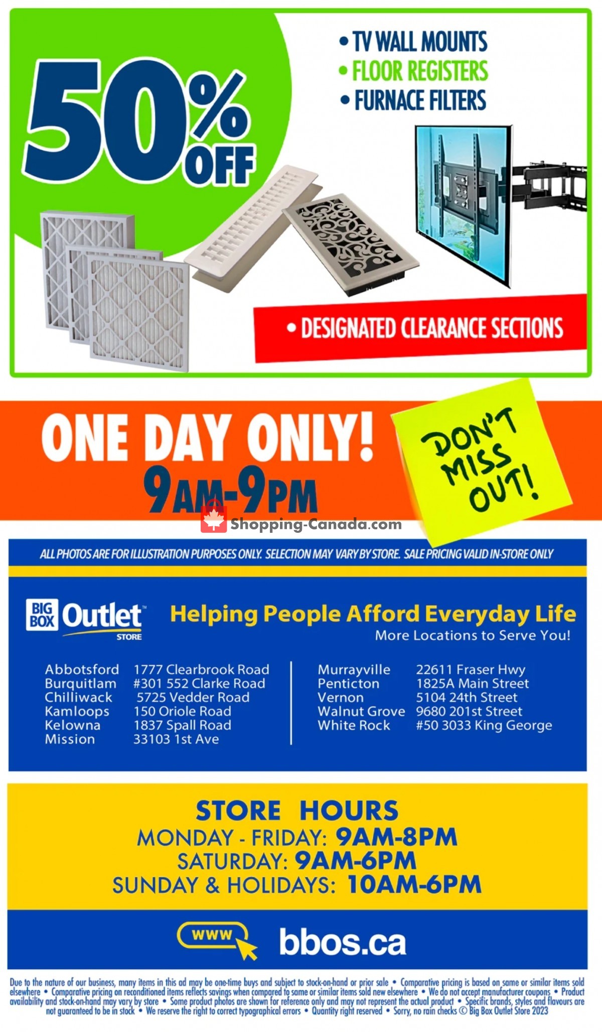 Big Box Outlet Store flyer from Wednesday January 18, 2023 to Wednesday January 18, 2023 - page 5