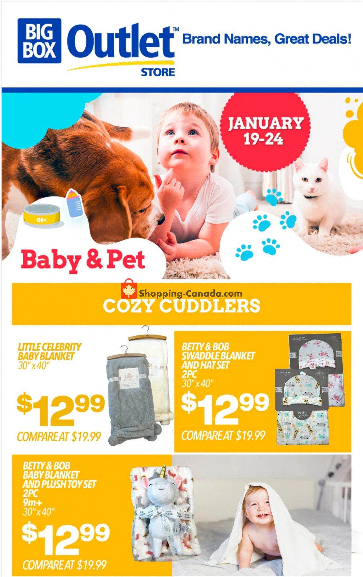 Big Box Outlet Store flyer from Thursday January 19, 2023 to Tuesday January 24, 2023 - page 1