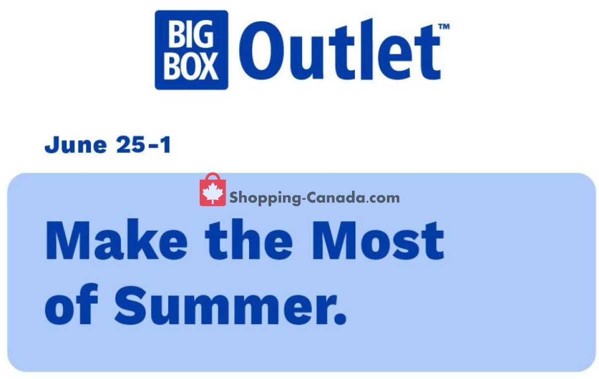 Big Box Outlet Store flyer from Thursday June 25, 2026 to Wednesday July 1, 2026 - page 1