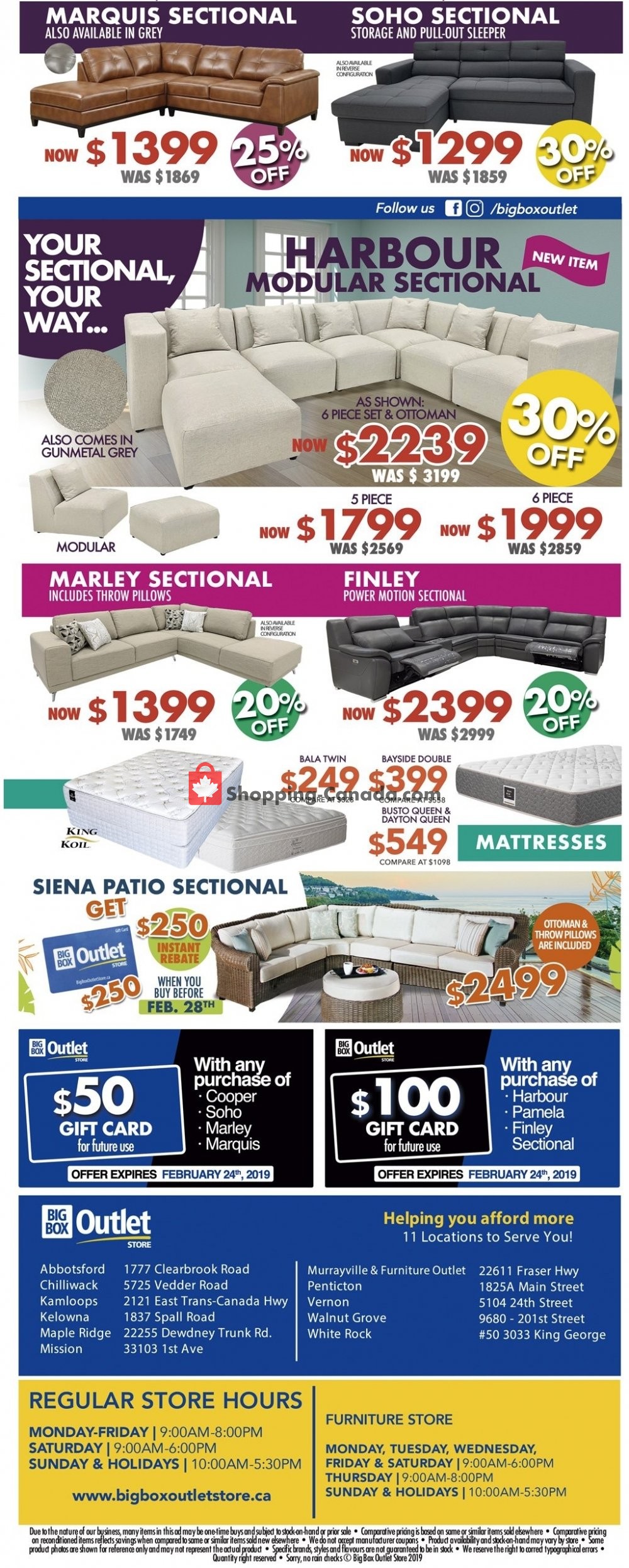 Big Box Outlet Store flyer from Friday February 15, 2019 to Sunday February 24, 2019 - page 2