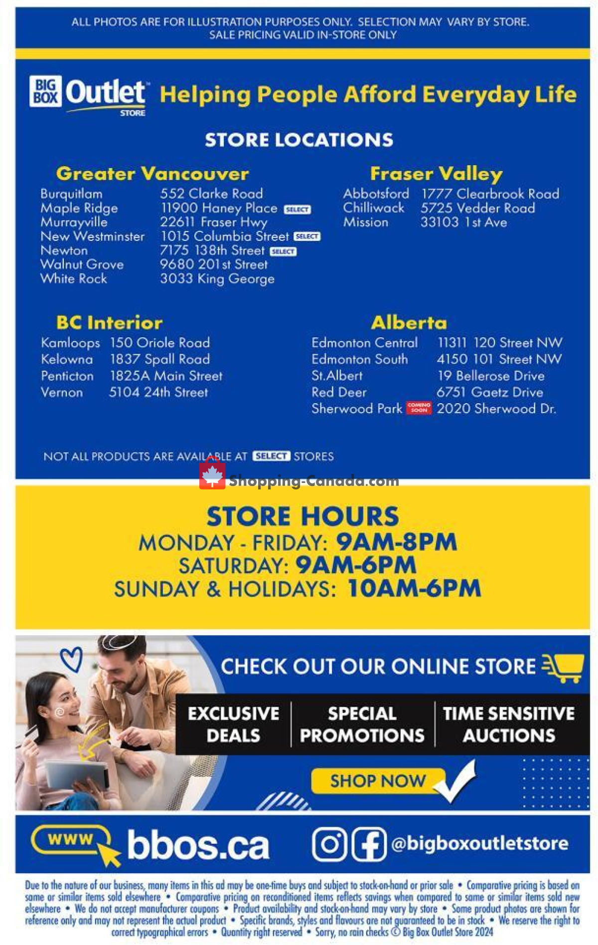 Big Box Outlet Store flyer from Saturday April 27, 2024 to Monday April 29, 2024 - page 14