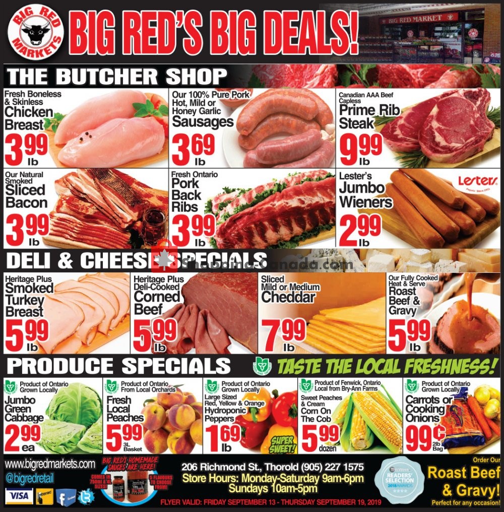 Big Red Markets flyer from Friday September 13, 2019 to Thursday September 19, 2019 - page 1