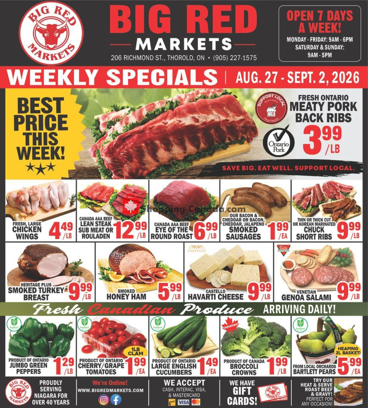 First page of Big Red Markets flyer - preview - from Thursday August 27, 2026 to Wednesday September 2, 2026