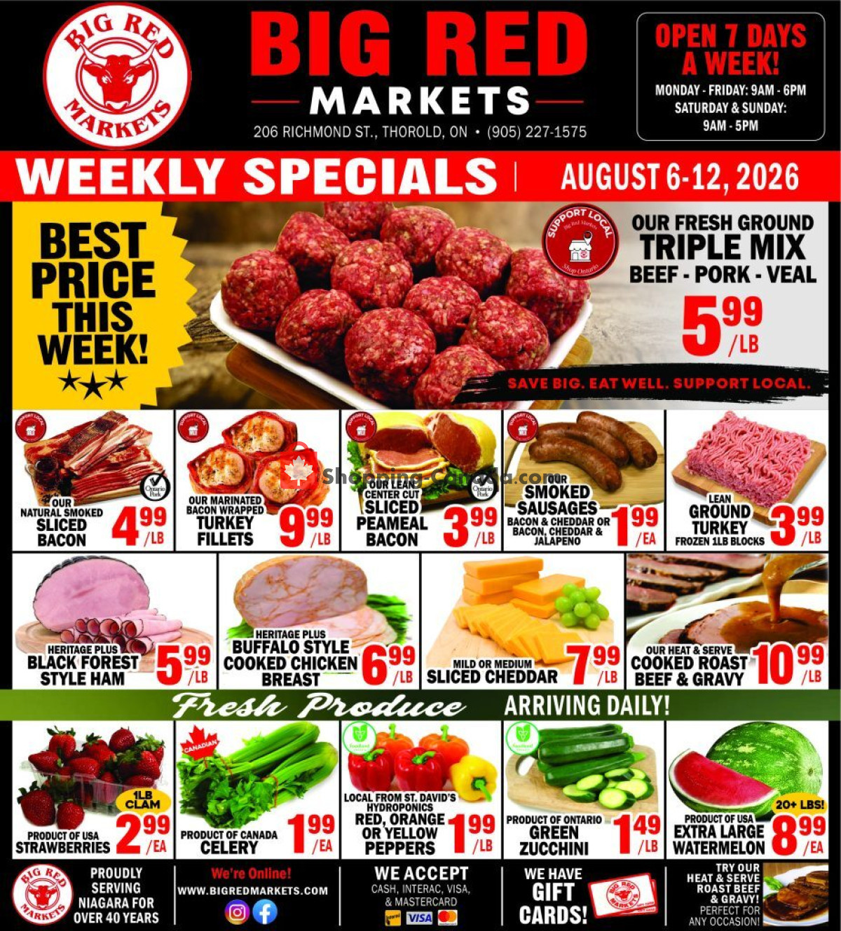 Big Red Markets flyer from Thursday August 6, 2026 to Wednesday August 12, 2026 - page 1